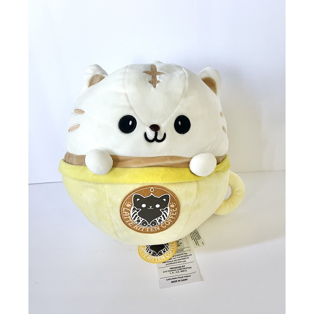 New With Tags‎ Latte Kitten Coffee Latte Neko Yellow 12"